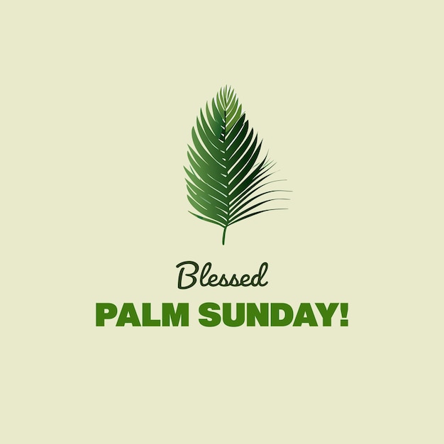 Vector palm sunday design