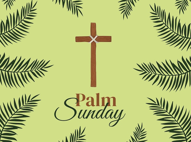 Vector palm sunday, holy day,week vector illustration