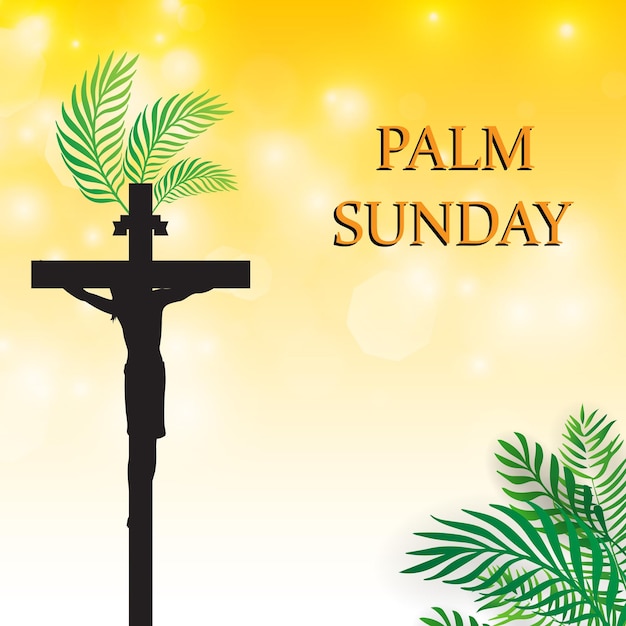 palm sunday vector illustration background it is suitable for card banner or poster