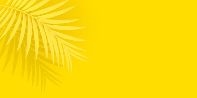 Palm tree background yellow