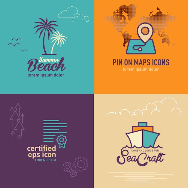 Palm tree flat icon