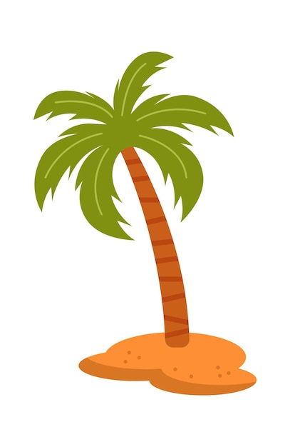 Palm tree icon Vector illustration