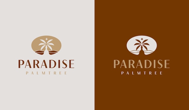 Palm Tree Logo Template Universal creative premium symbol Vector illustration Creative Minimal design template Symbol for Corporate Business Identity