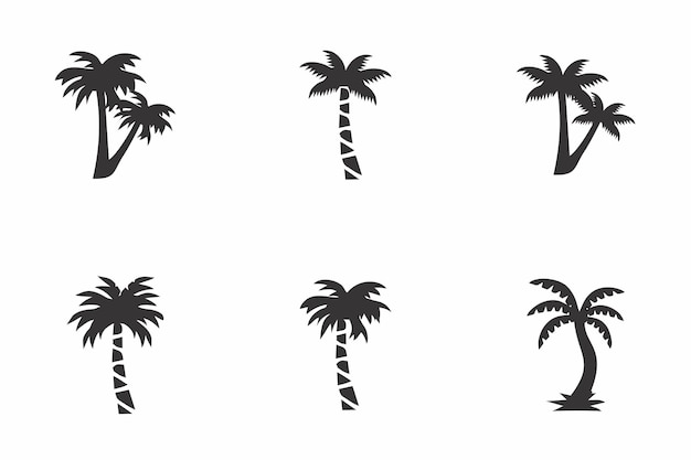 Vector palm tree logo