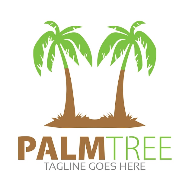 Vettore logo della palma