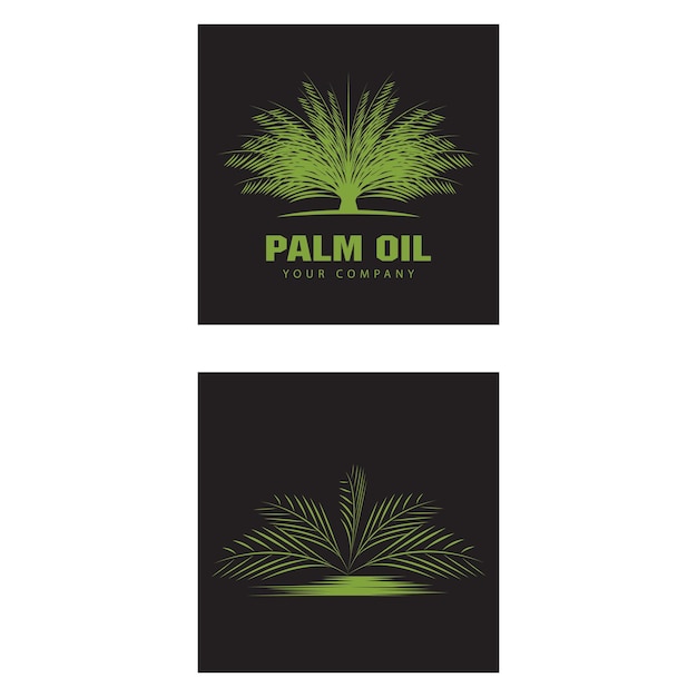 Palm tree summer logo template vector illustration