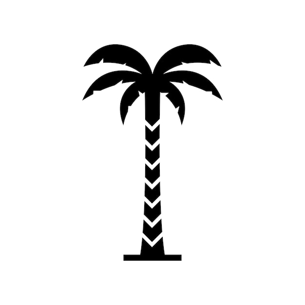 Palm tree summer logo template vector illustration