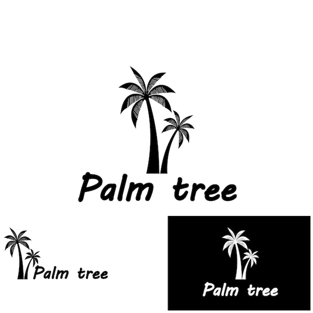 Летний логотип пальмы