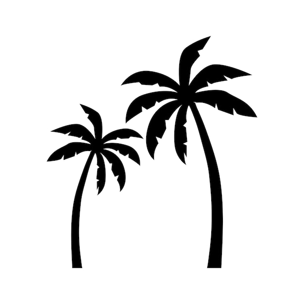 ベクトル パームの夏のロゴのテンプレート