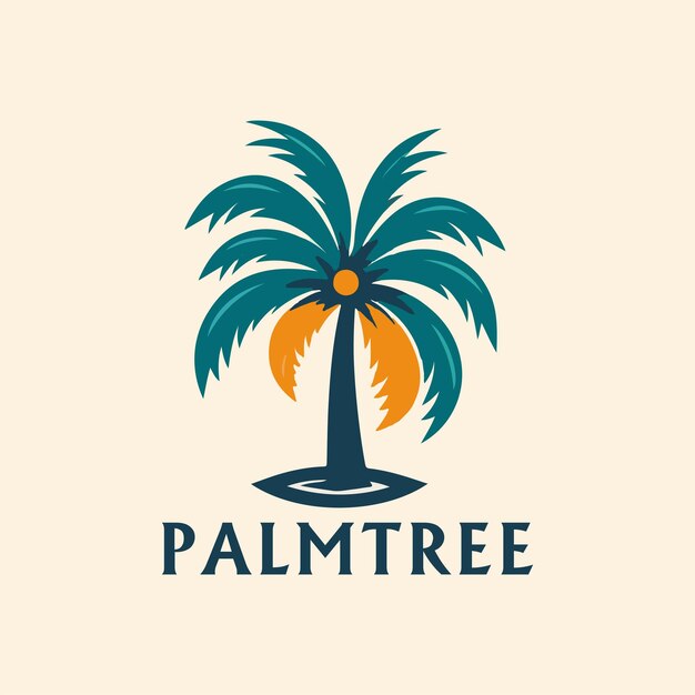 Palm Tree Vector Illustration Palm Tree Vector Logo Design