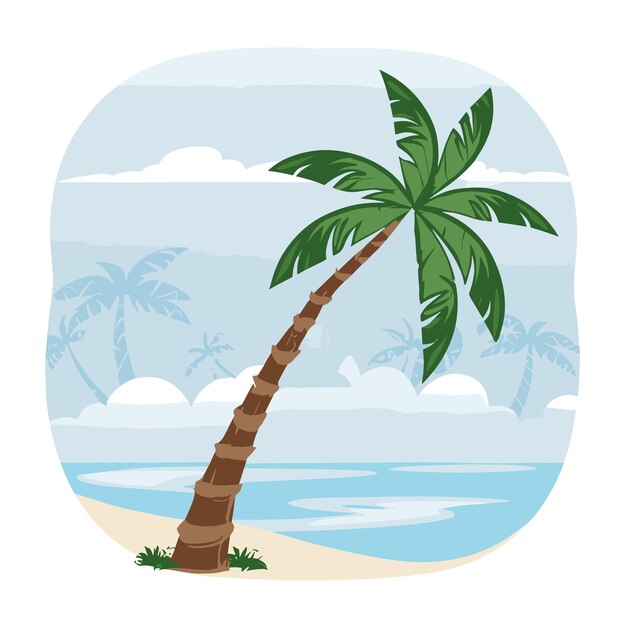 Palm tree vector