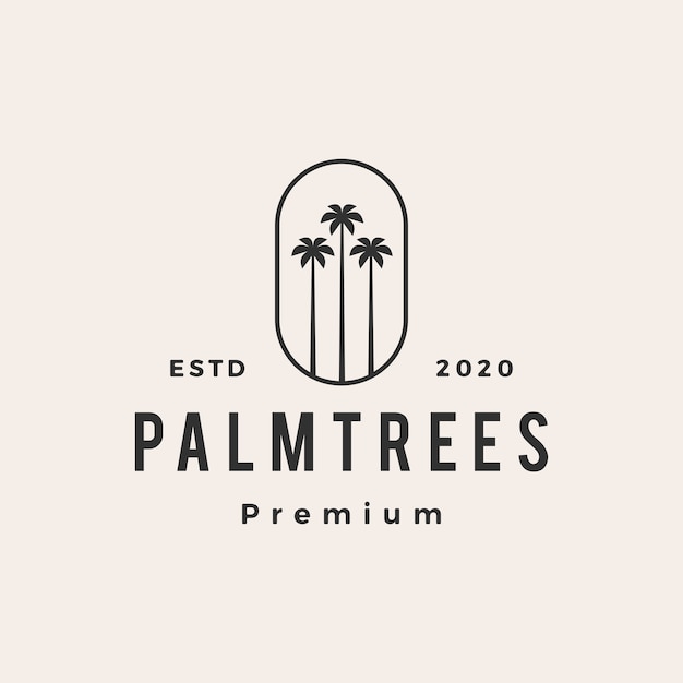 Palm tree  vintage logo