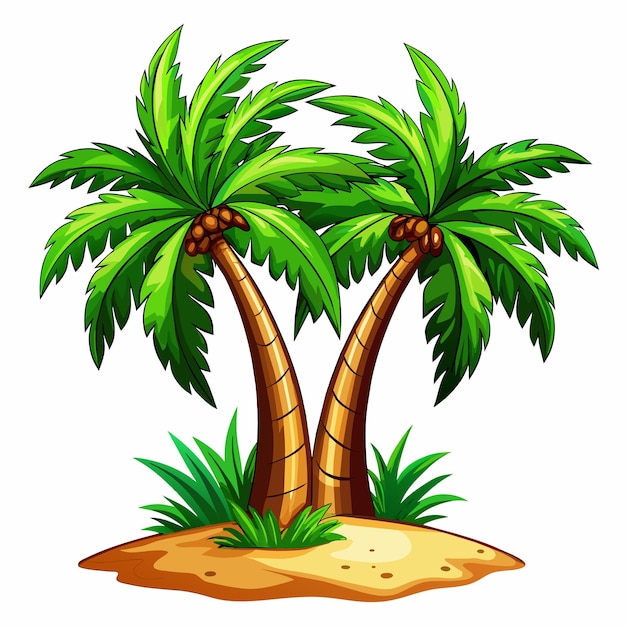 Vector palm trees vector