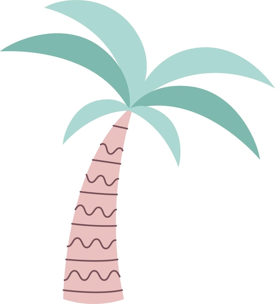 Vector palm tropical tree