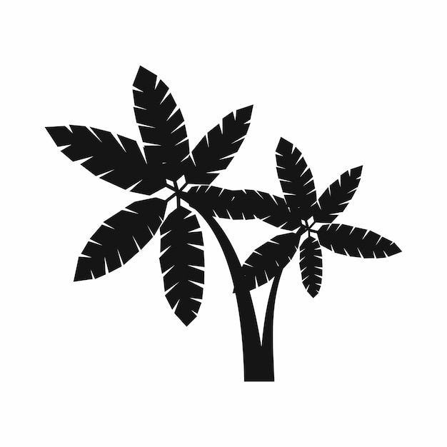 Palma icoon in eenvoudige stijl geïsoleerd op witte achtergrond Flora symbool