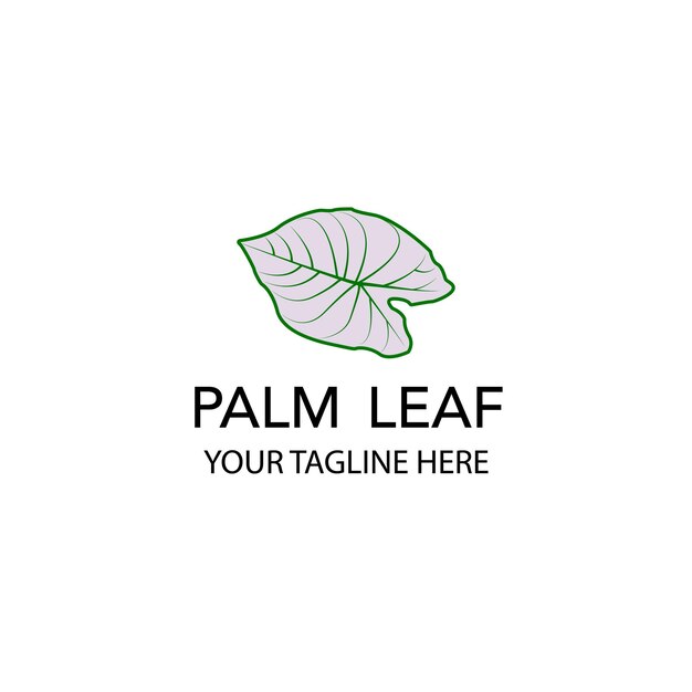 Palmblad logo vectorillustratie