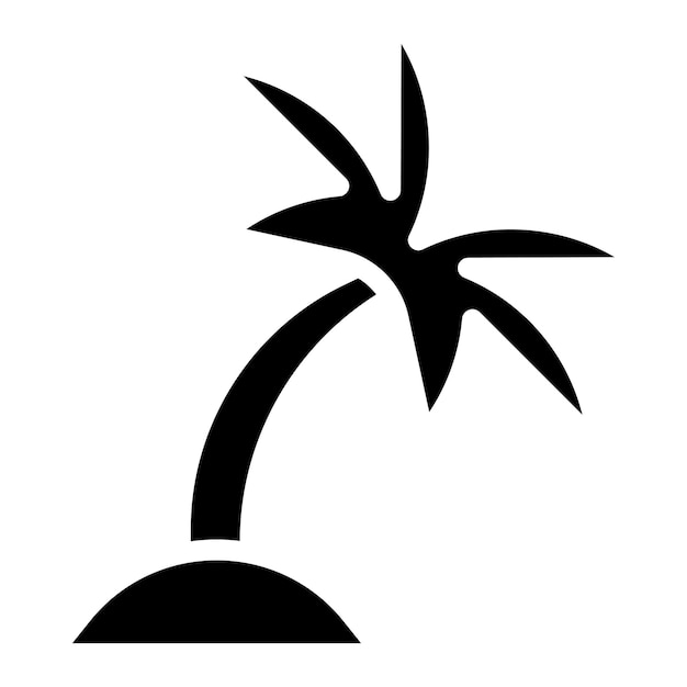 Palmboom icoon vector afbeelding Kan worden gebruikt voor het islamitische Nieuwjaar