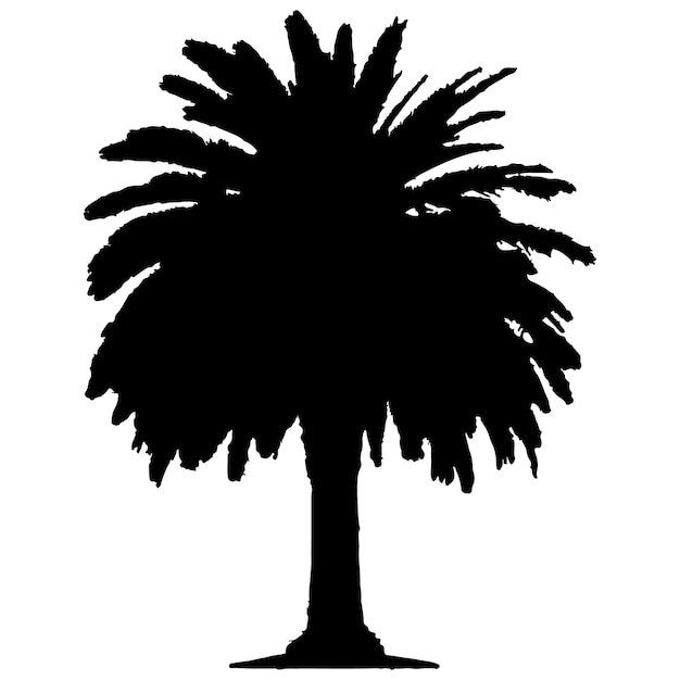 Palmboom silhouet ontwerp