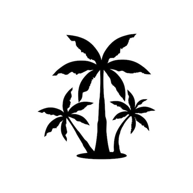 Palmboom zomer logo sjabloon afbeelding ontwerp