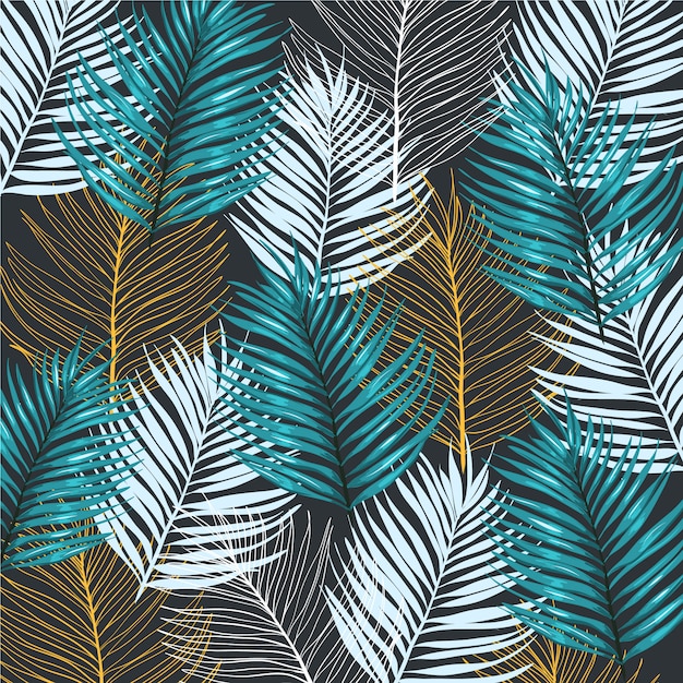 Palms pattern. Jungle background