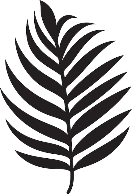 PalmTranquil Serene Vector Logo TropicCharm Alluring Palm Leaf Icon