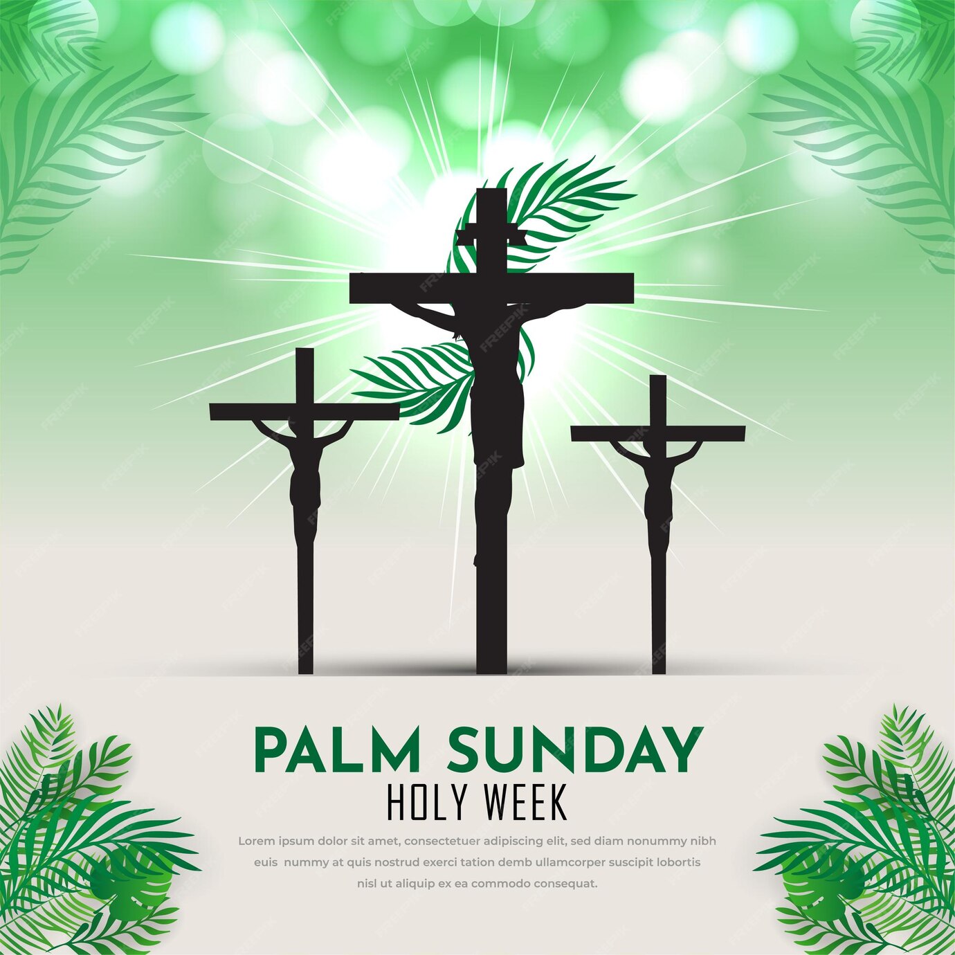 Palmzondag evenement Gefeliciteerd met Palmzondag Pasen en de