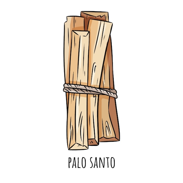 Aroma di albero di legno sacro palo santo si attacca dall'america latina.