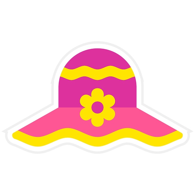 Vector pamela hat icon