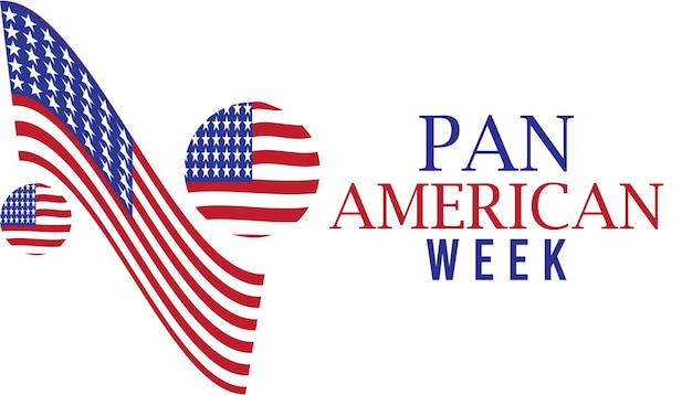 Pan american week observed every year in AprilTemplate for background design