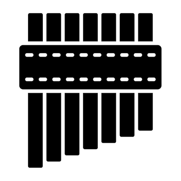 Vector pan flute icon