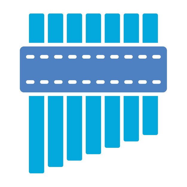 Vector pan flute icon