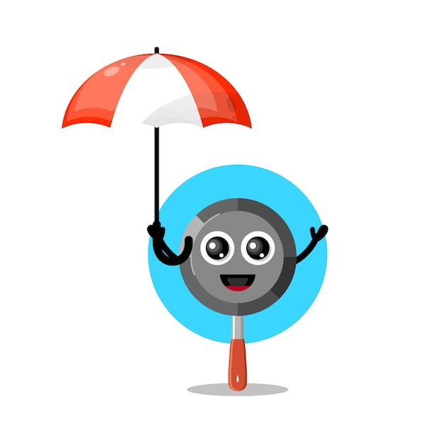 Pan umbrella cute character mascot