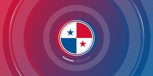 Panama Circle flag design for Panama Independence day background