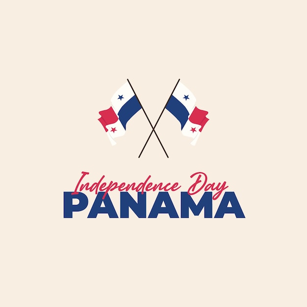 Vettore modello di banner per la festa dell'indipendenza di panama