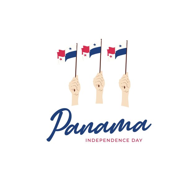 Vettore modello di banner per la festa dell'indipendenza di panama