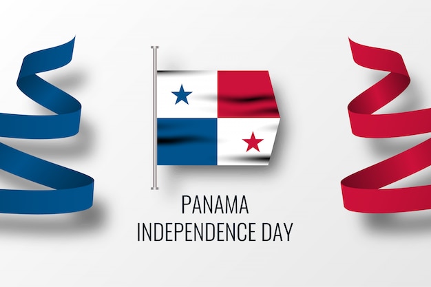 Panama independence dy illustration template design