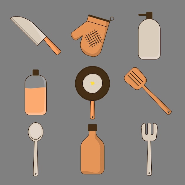 Vector pancake day elements collection