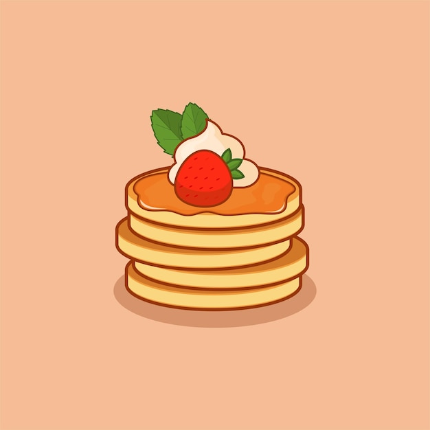 Pancake Delicious vector for National Pancake Day