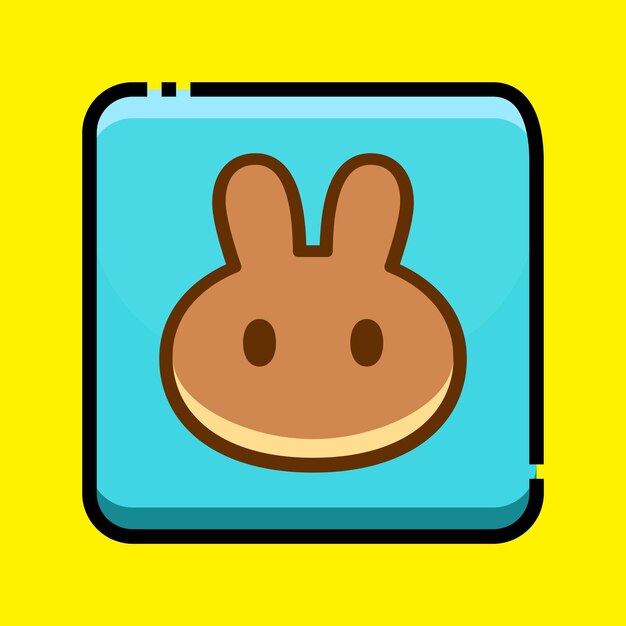 Pancake Swap icon Logo Illustration