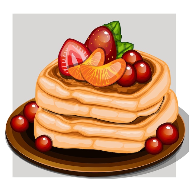 Pancake using  format