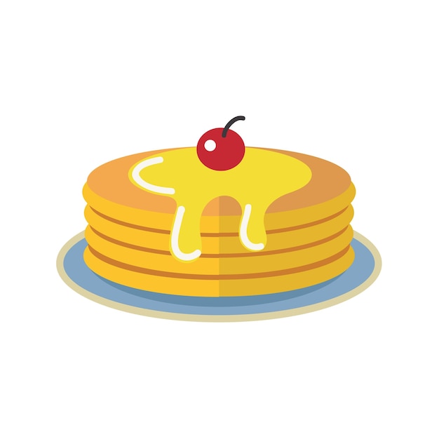 Pancakes icon clipart logotype avatar isolated vector illustration