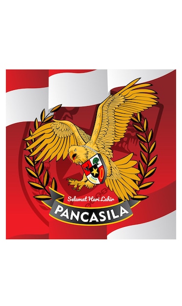 pancasila dag illustratie