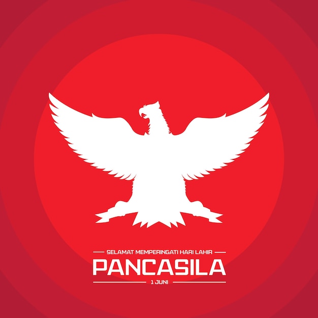 Pancasila day celebration background illustration