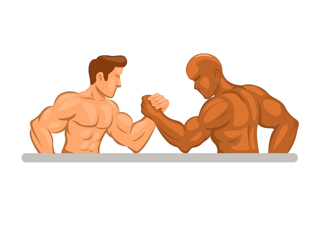 Panco of Arm Wrestling battle sport illustratie vector