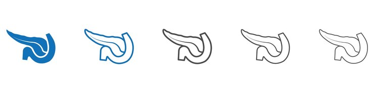 Vector pancreas icon vector set collection for web