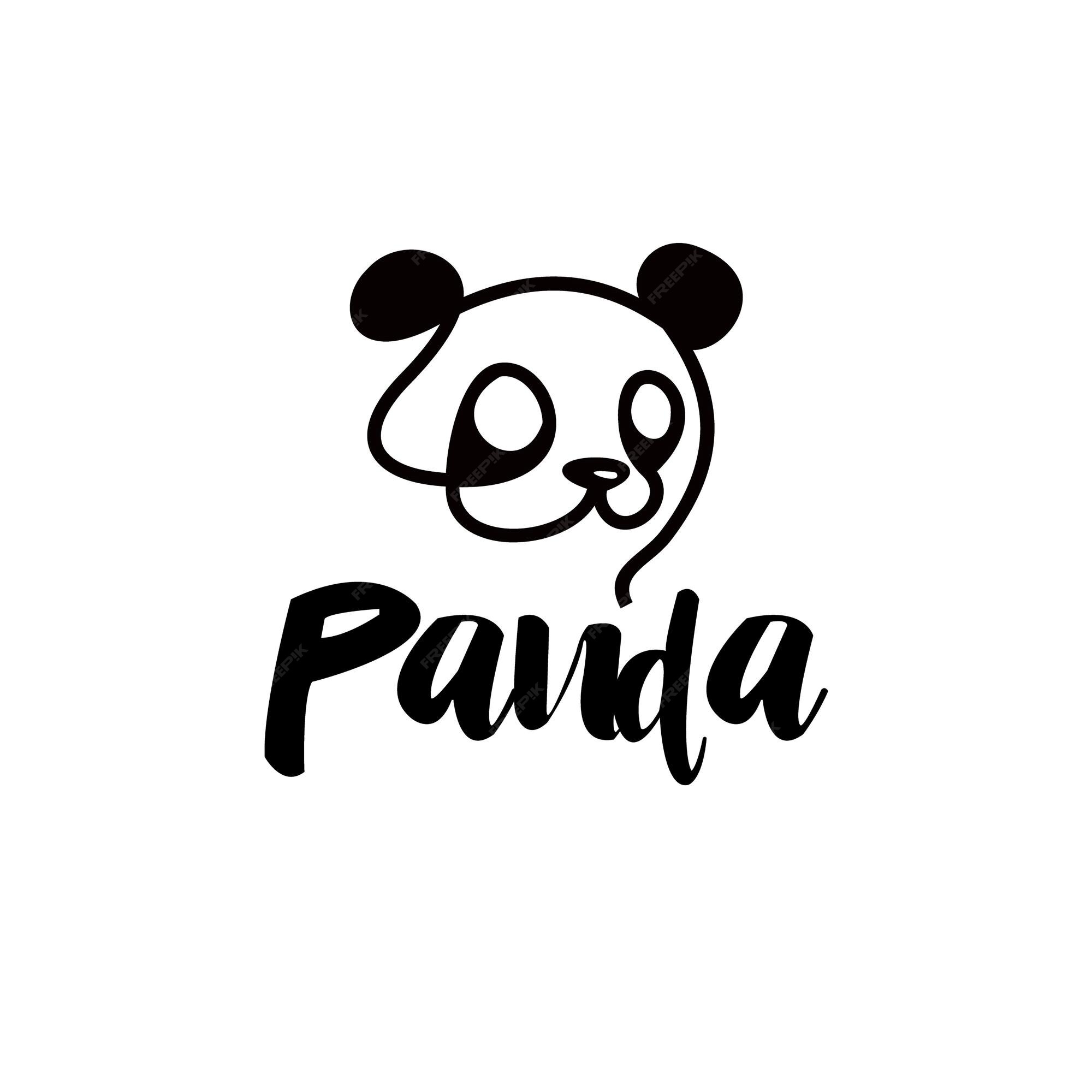Premium Vector | Panda bear animal face vector