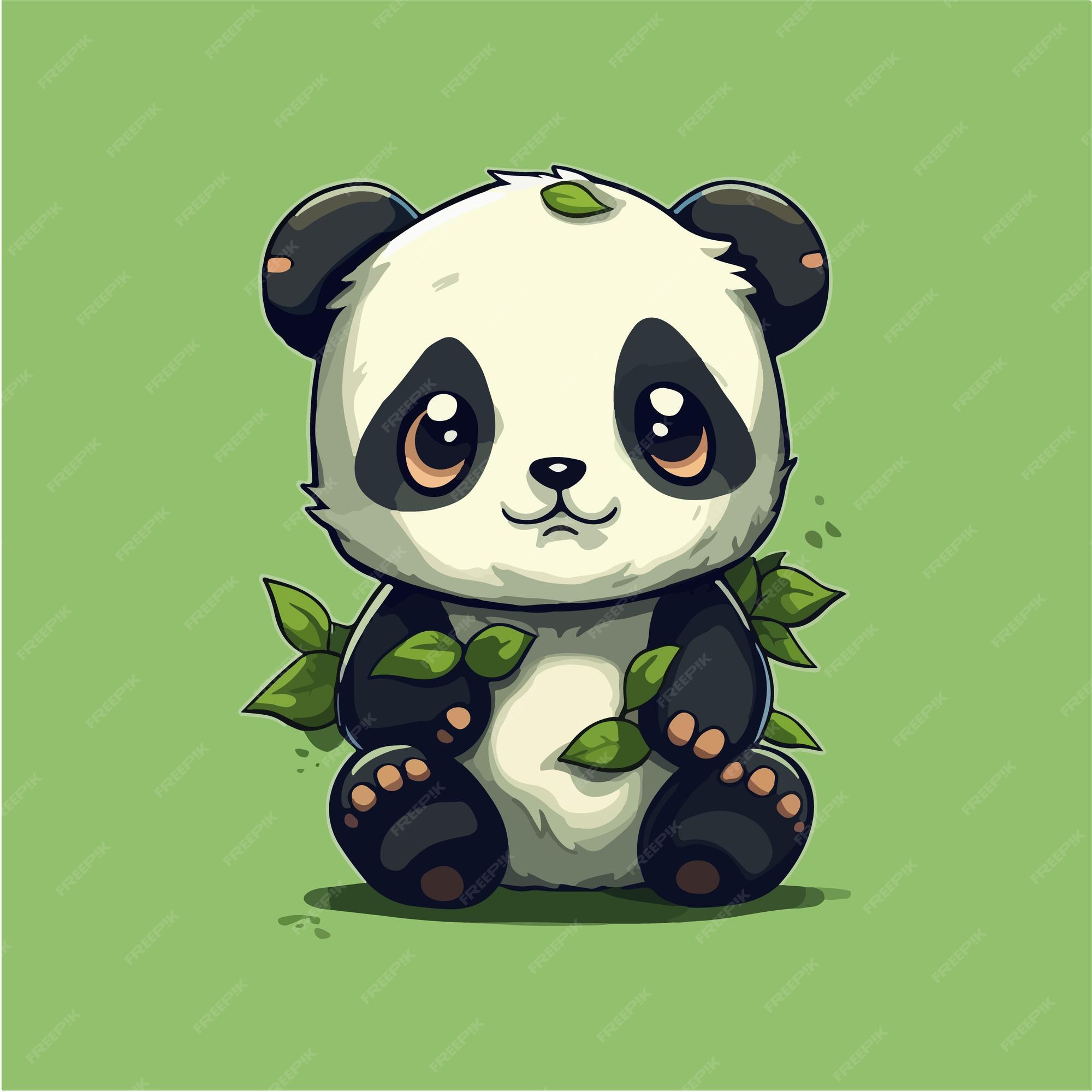 Cute panda, Kawaii panda, Panda art