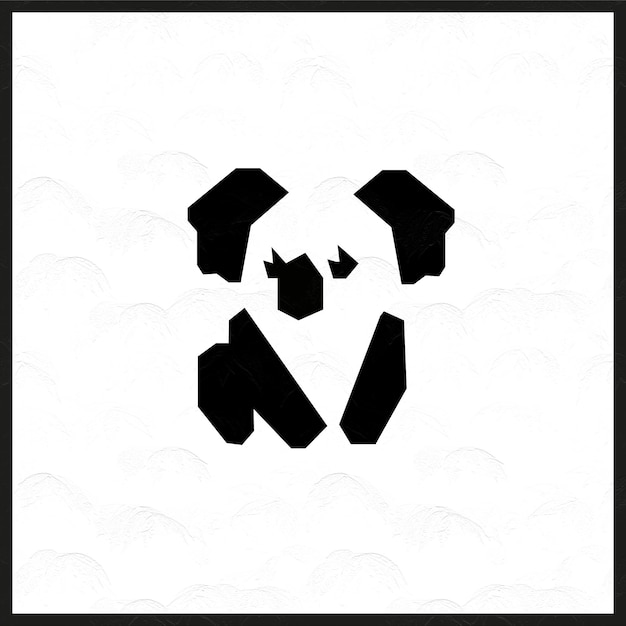 Значок логотипа медведя панды