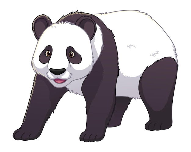 Panda beer cartoon dier illustratie