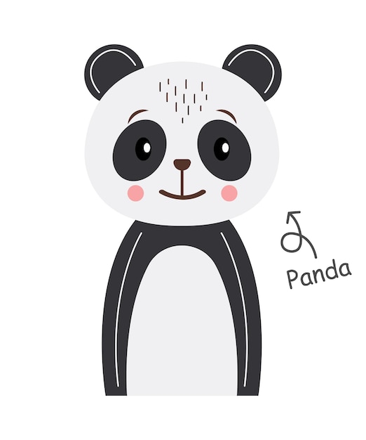 Panda Cartoon character Vector